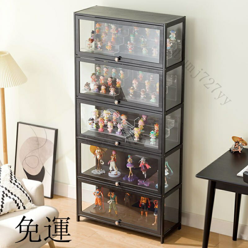 快速出貨 附發票 工廠現貨 免運 含發票 樂高手辦展示櫃 玩具陳列櫃 傢用防塵罩放積木仿亞剋力透明收納櫃子