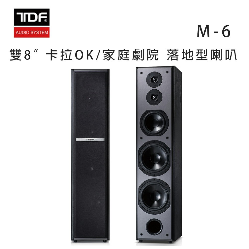 【澄名影音展場】TDF M-6 雙8吋 卡拉OK/家庭劇院 落地型喇叭/對