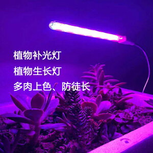 植物燈 植物生長燈 補光燈 植物補光燈生長燈多肉上色助長全光譜led燈USB長條燈管家用植物燈『cyd22599』