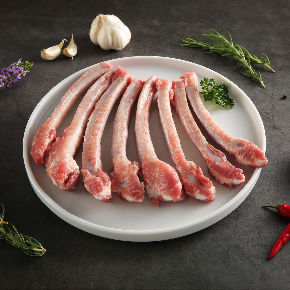 【香草豬】肋骨(臏仔骨) 300g｜台灣頂級豬肉｜肉品安全無重金屬殘留