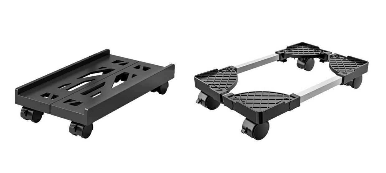 【iWork花屋】兩向 l 單向桌機架 電腦主機架 移動主機架 主機架 四輪萬向 底座增高置物架 簡約散熱 伸縮架 萬向 散熱設計 1