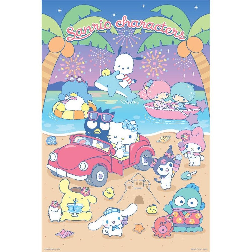 Sanrio characters 夏日海灘派對 拼圖1000片【九乘九購物網】