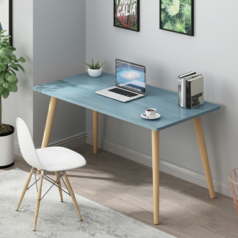 電腦臺式桌簡易寫字桌學習家用桌小桌子臥室簡約現代書桌書架組合【優妮好貨】