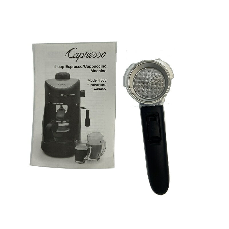 Coffee filter and holder for Capresso 4 Cup Espresso And Cappuccino Machine Model 303 _z1