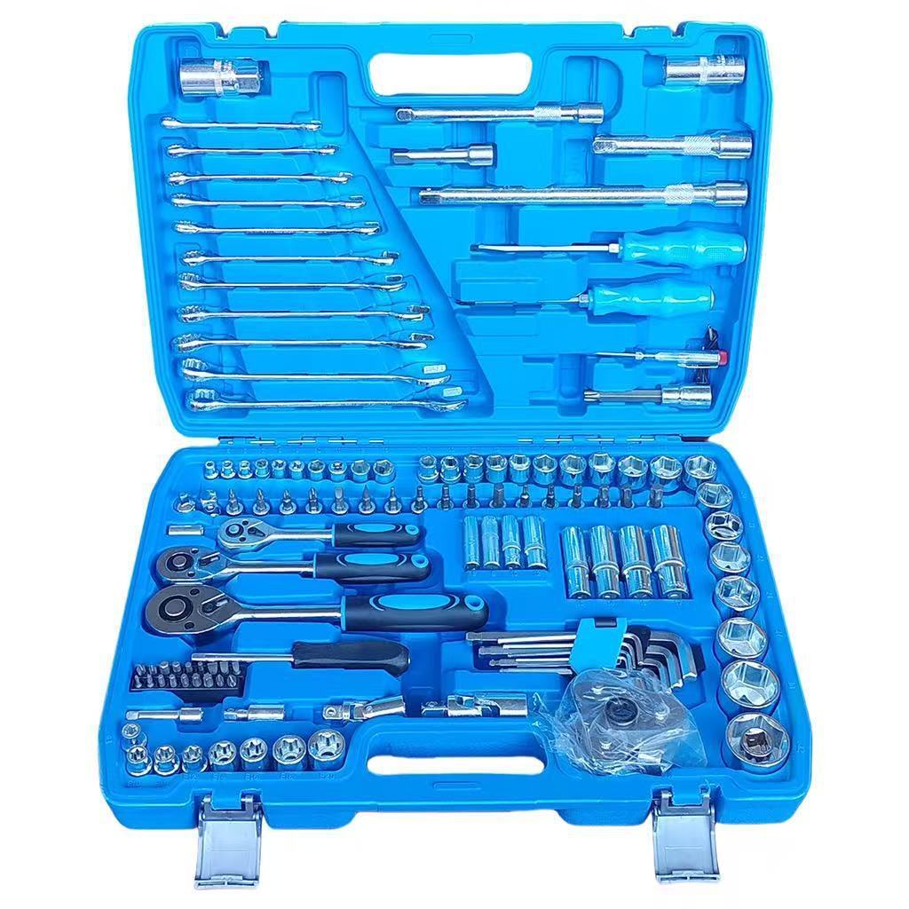 【超值121件套】棘輪大飛 鍍鋅組合工具套裝 家用汽修 百搭工具組 工業級標準