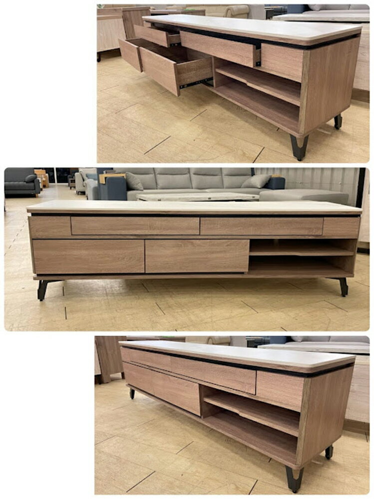 【尚品傢俱】716-34 奧德賽 6尺電視櫃~另有4.3尺大茶几 / 2尺、2.3尺小茶几~(白巖板/灰巖板)