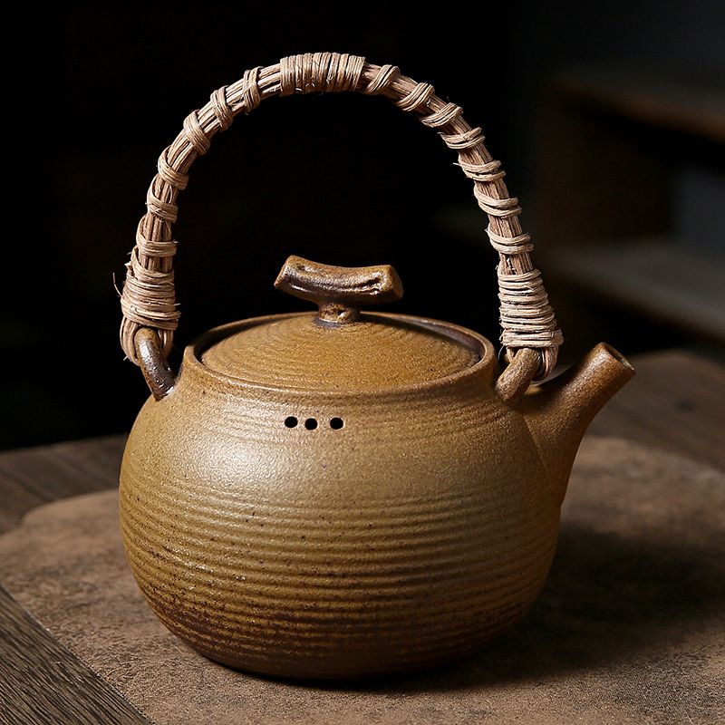 鑄鐵茶壺 明火茶壺  養生煮茶 煮茶爐家用煮茶壺泡茶陶瓷陶壺燒水壺泥電陶爐煮茶耐高溫酒精明火