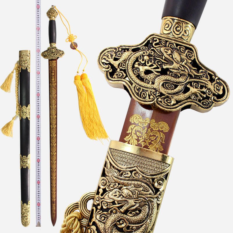 【新品】龍泉鎮宅刀劍七星寶劍福貴劍太極八卦玄武青龍劍鋼劍冷兵器未開刃