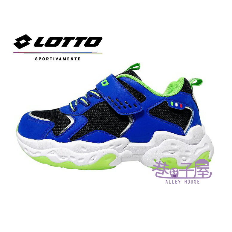 【剪標品出清】LOTTO樂得 童鞋 拼接 老爹鞋 運動鞋 慢跑鞋 [LTK18] 藍【巷子屋】