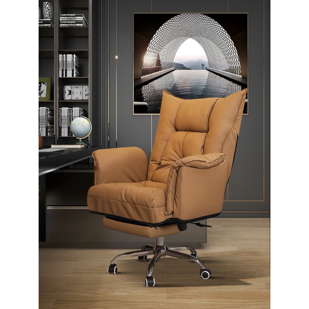 【可開發票】老板椅家用電腦沙發椅舒適久坐靠背辦公室座椅午休可躺書房書桌椅 2