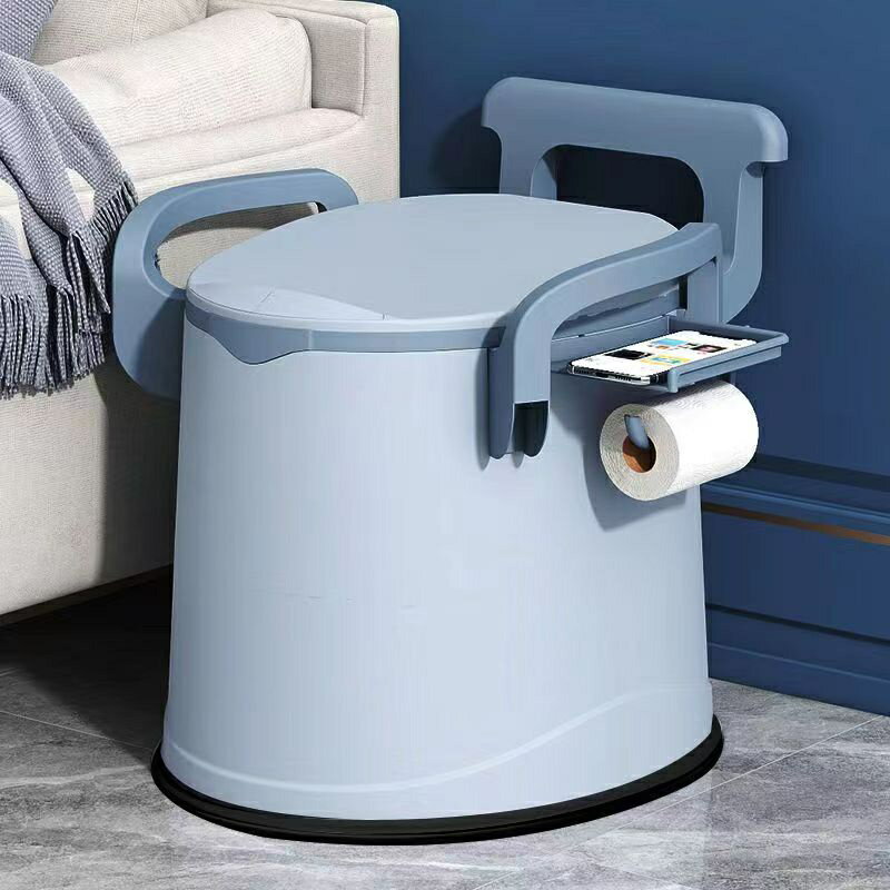 可移動馬桶 坐便器 便攜式人帶扶手尿桶 家用坐便椅室內