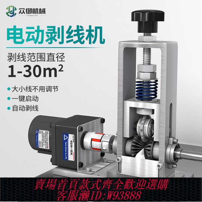 {臺灣公司貨 可打統編}剝線機廢銅線家用小型手搖去皮機電纜電線扒線神器新款自動剝線器