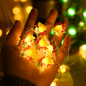 聖誕燈飾 新品led圣誕節裝飾燈串 圣誕樹系列雪人老人禮物裝飾彩燈銅絲燈串
