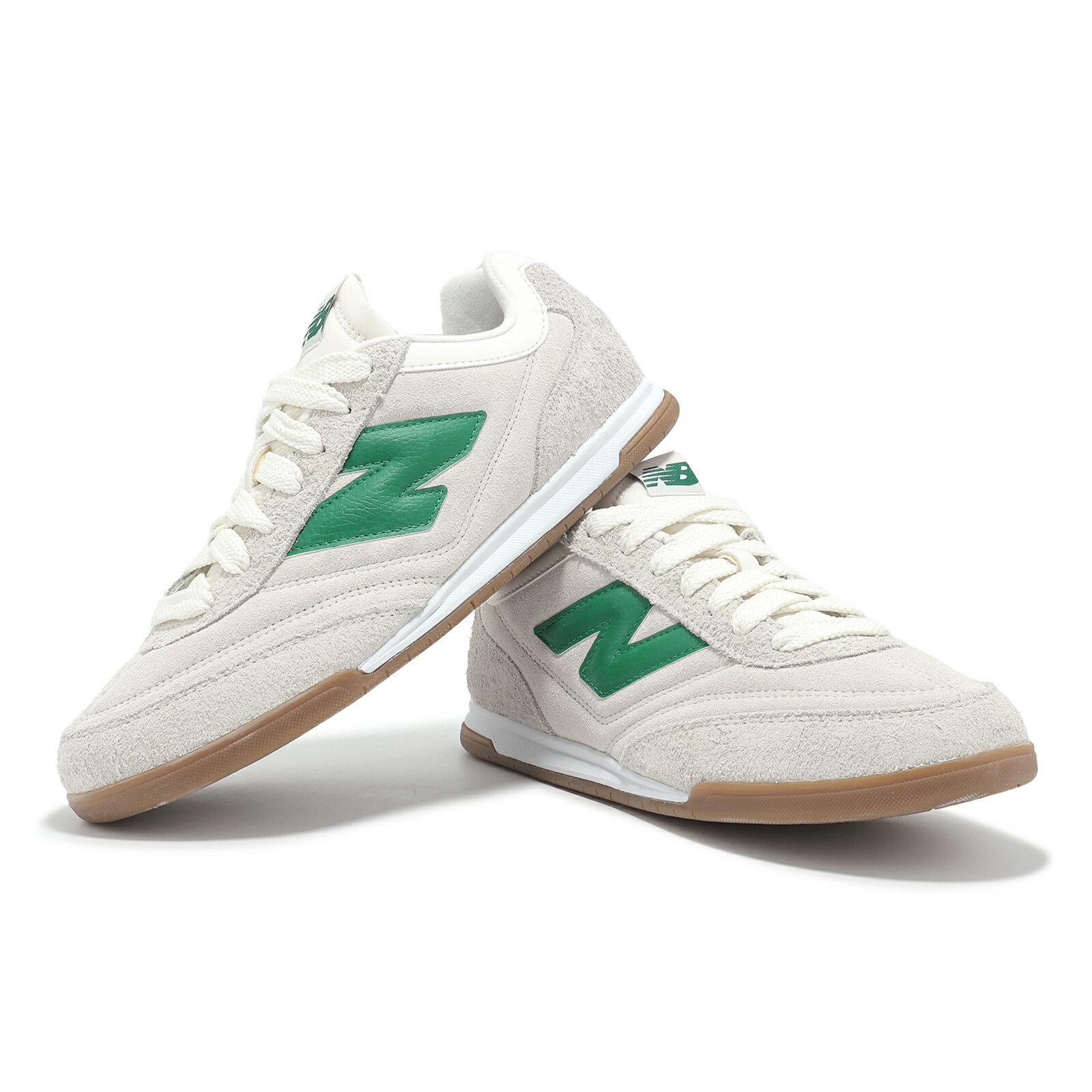 New Balance NB 休閒鞋 RC42 男鞋 女鞋 米白 綠 麂皮 低筒 膠底 復古 情侶鞋 NB 6