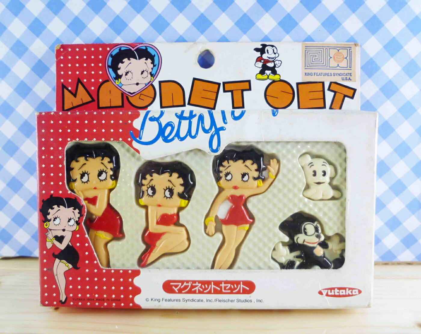 【震撼精品百貨】Betty Boop 貝蒂 造型磁鐵-5入 震撼日式精品百貨