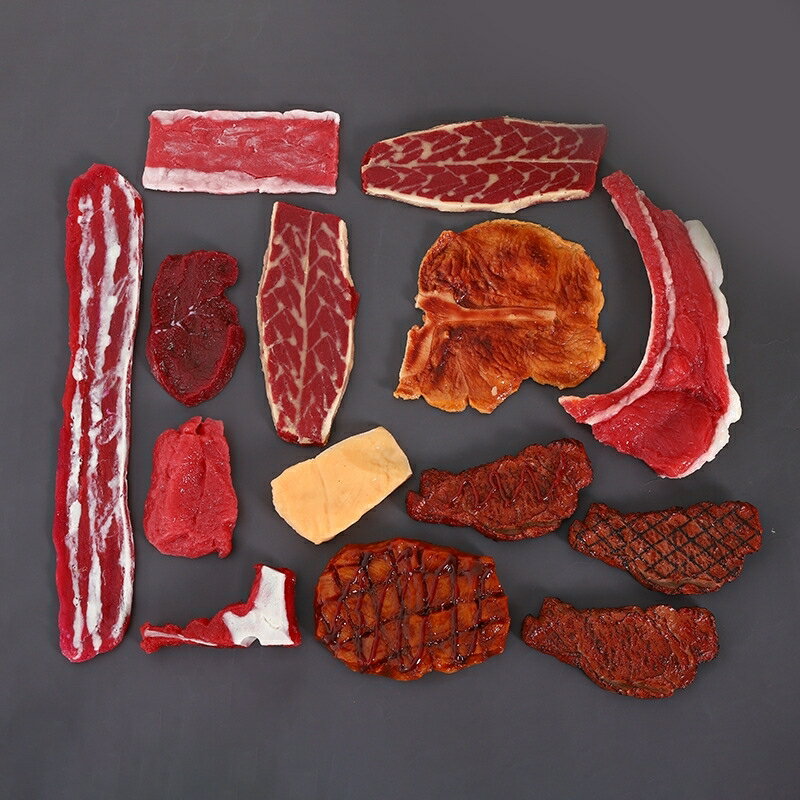 【滿299出貨】模擬牛排模型假肉排骨假食物模型西餐裝飾擺設道具酒店假菜品裝飾【模擬菜】【模擬模型】【模擬食品】