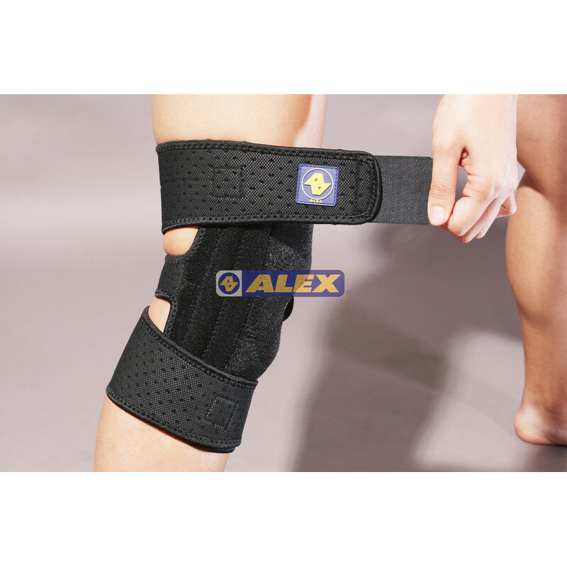 ALEX 護膝 T-42 透氣材質 矽膠雙側條護膝 護具