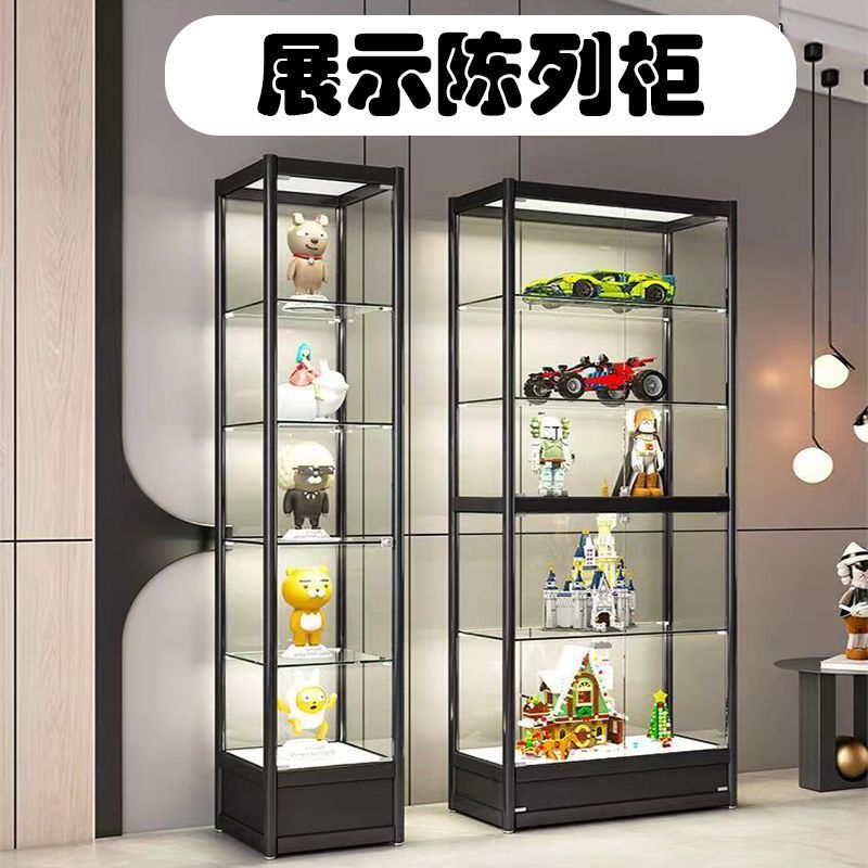 限時減免！免運 展示櫃 玻璃展示櫃透明產品樣品陳列櫃化妝品展架手辦樂高模型收納櫃防塵八折下殺 打骨折 可開發票 加客服賴享受巨額減免金牌保障