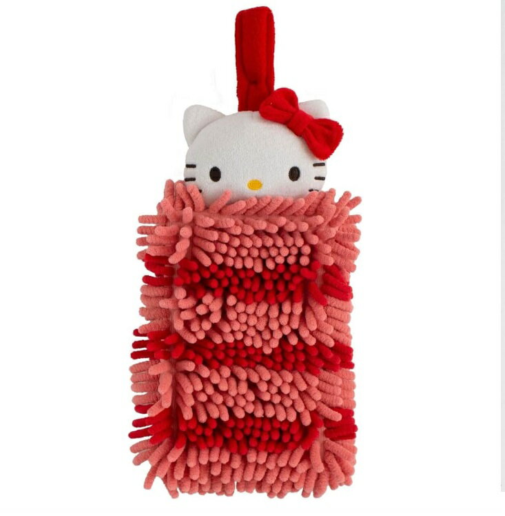 真愛日本 凱蒂貓 kitty 可掛 吸水速乾 造型擦手巾 雪尼爾 靜電除塵 抹布 除塵巾 擦手巾