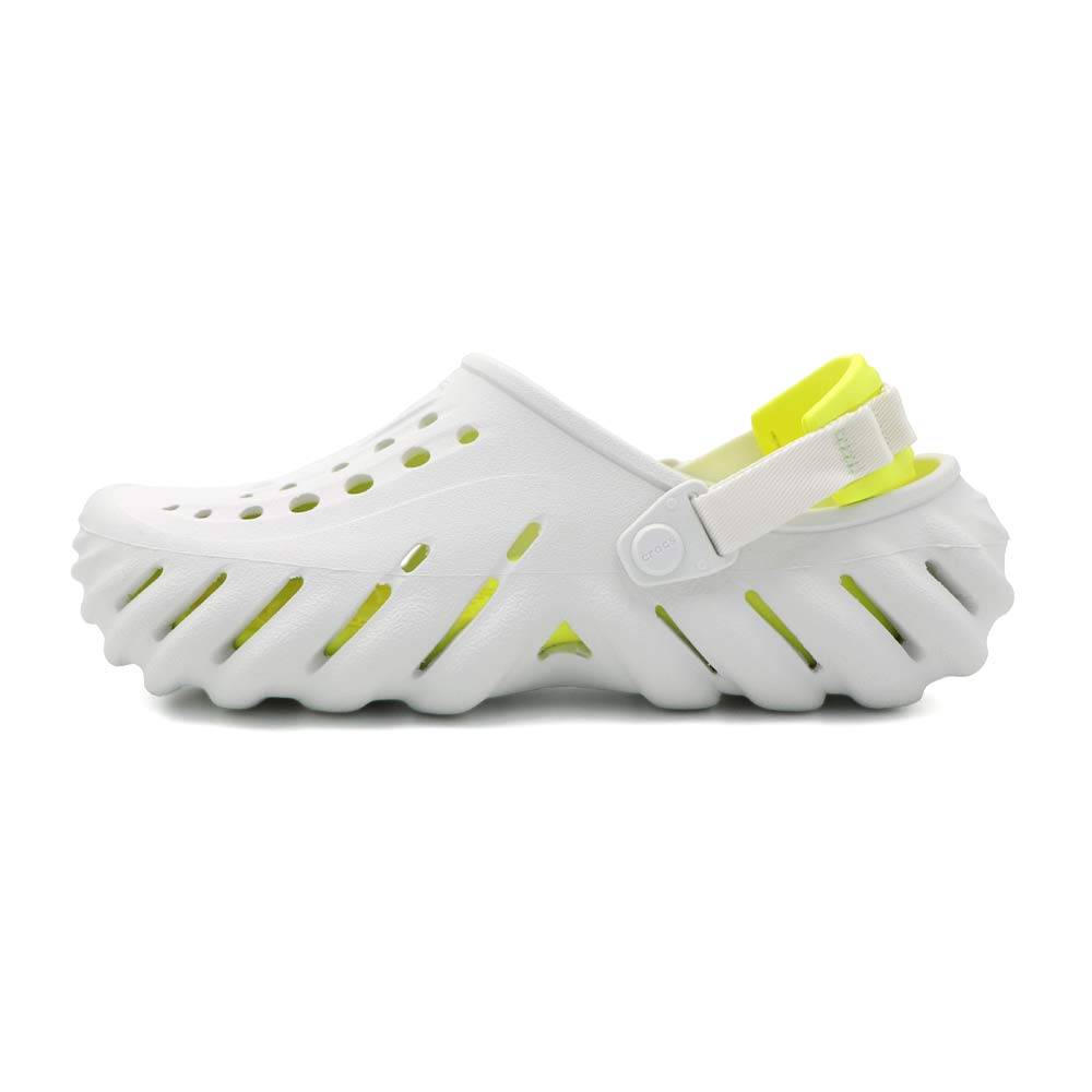 【全館滿額折】Crocs 卡駱馳 白黃 波波克駱格 休閒 涼拖鞋 男款 B5764【新竹皇家207937-1NK】