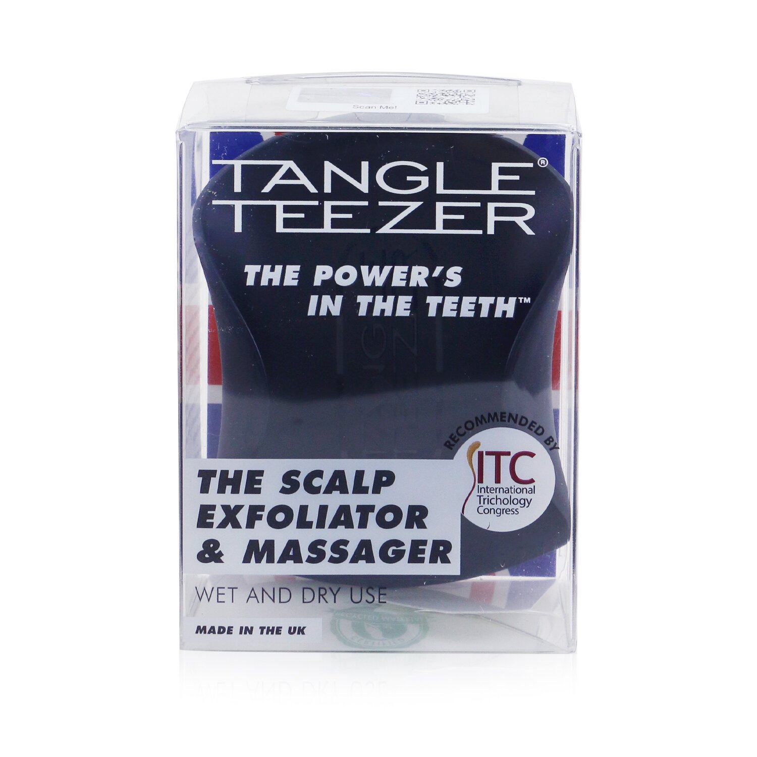 Tangle Teezer - The Scalp Exfoliator & Massager 頭皮去角質按摩梳 - # Onyx Black