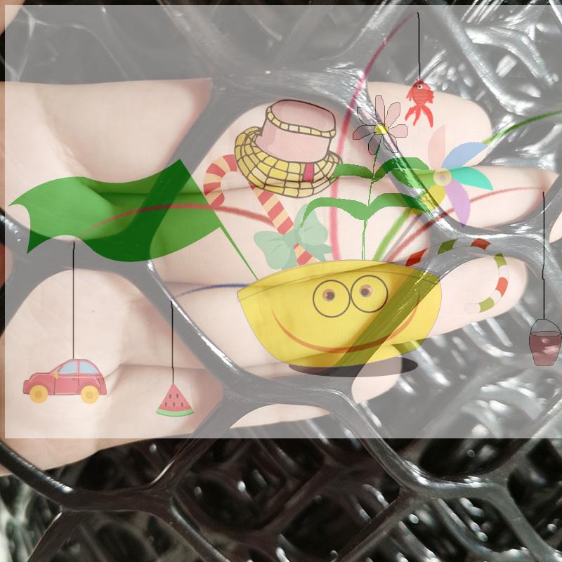 陽臺安全加厚防護防墜落網家用大孔塑料網格兒童護網封窗養貓網格 6