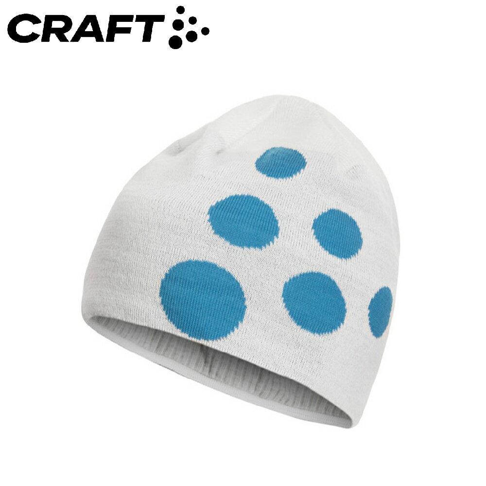 【CRAFT 瑞典 大LOGO帽《白/藍》】197614/保暖帽/針織帽/毛線帽/休閒帽/羊毛帽