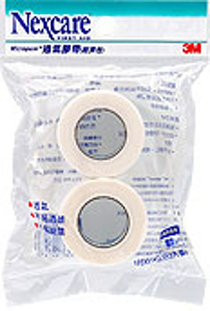 3M Nexcare 通氣膠帶-白色(1吋2入經濟包) 補充包 透氣膠帶