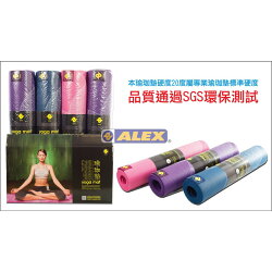 德國品牌 台灣製造 ALEX C-1810 0.6cm 有氧 塑身 地墊 止滑墊 采風瑜珈墊