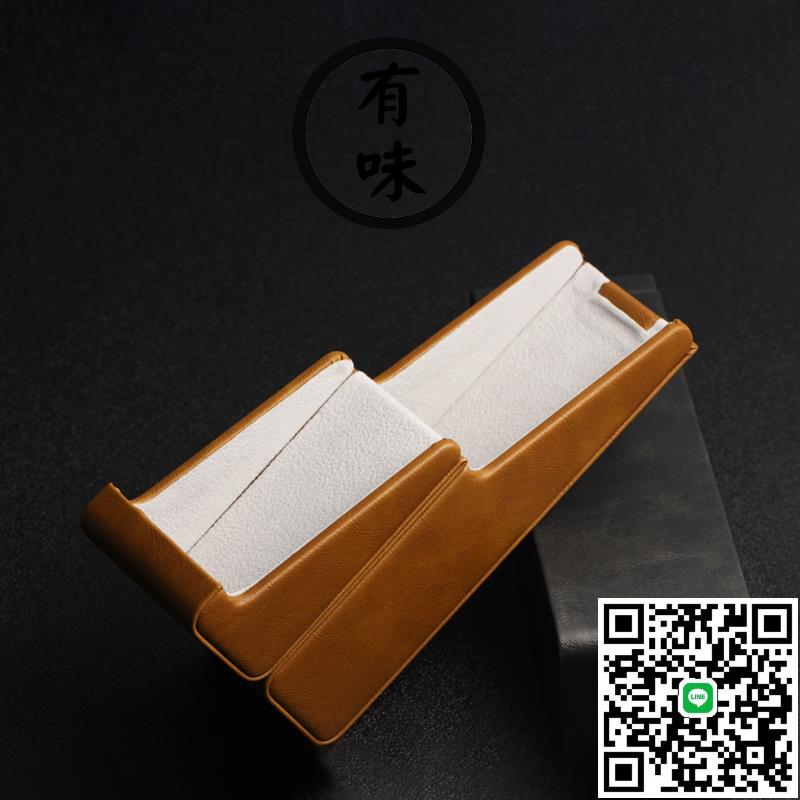 華為智慧眼鏡盒高檔皮質商務簡約手機支架眼鏡盒小巧輕耐壓