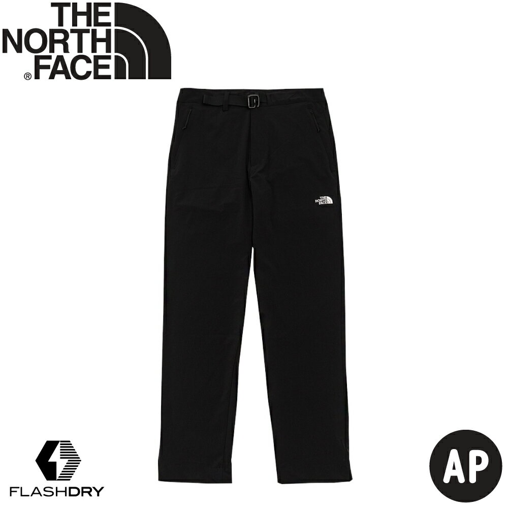 【The North Face 男 可調節腰帶快乾長褲 AP《黑》】5JWY/防風長褲/休閒長褲/運動長褲/登山褲