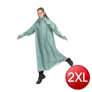 三度空間背包型連身式雨衣-2XL(綠) [大買家]