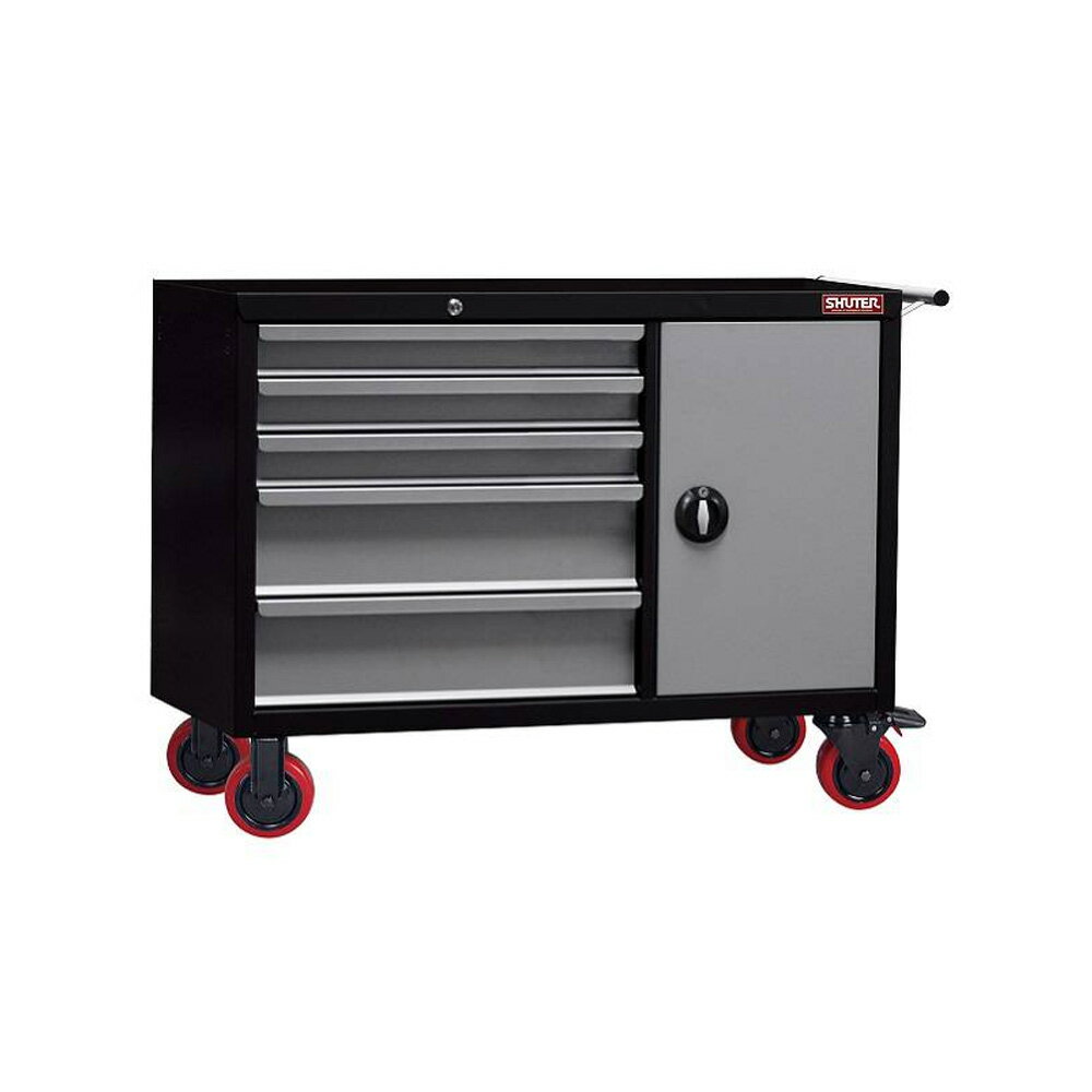 樹德SHUTER 工具車-已組裝 黑身灰抽 /組 TC4-510