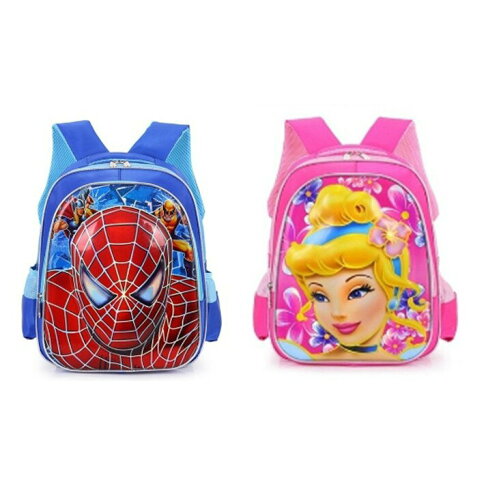 國小1-5年級適用 6D卡通高品質 減負護脊護背 國小書包 學生書包 雙肩背書包 美國隊長 蜘蛛人 0