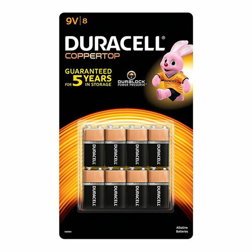 Duracell 金頂鹼性 9伏特電池 8入