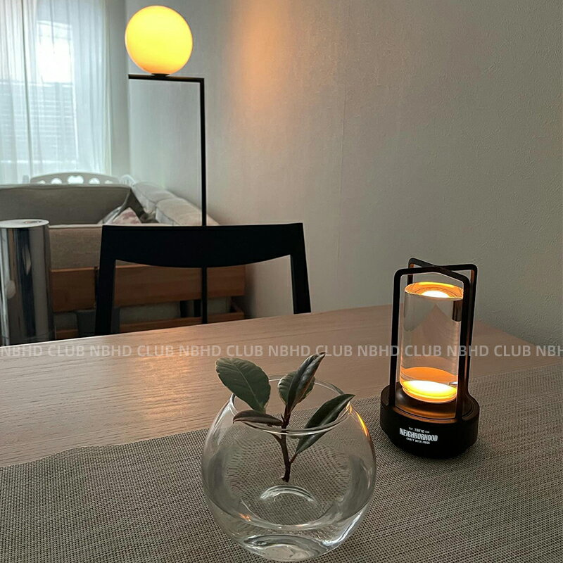 潮牌NBHD充電觸控檯燈露營燈led全鋁裝飾氛圍燈臥室床頭燈