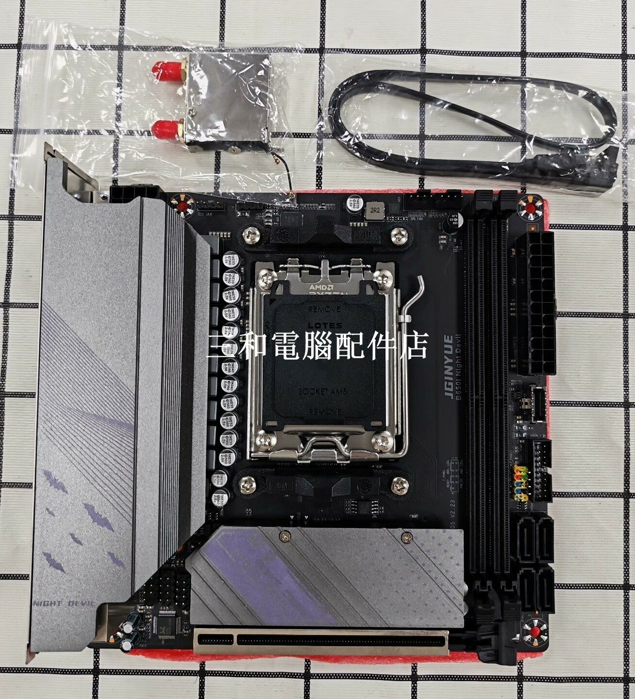 精粵 B650i Night Devil 小魔主板 ITX 98 新 高效能 WIFI 兩年質保 快遞配送