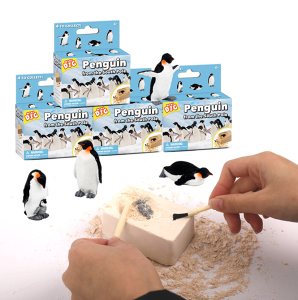 考古 挖掘 趣味玩具 兒童 DIY 挖寶模型 企鵝 海盜寶藏寶石