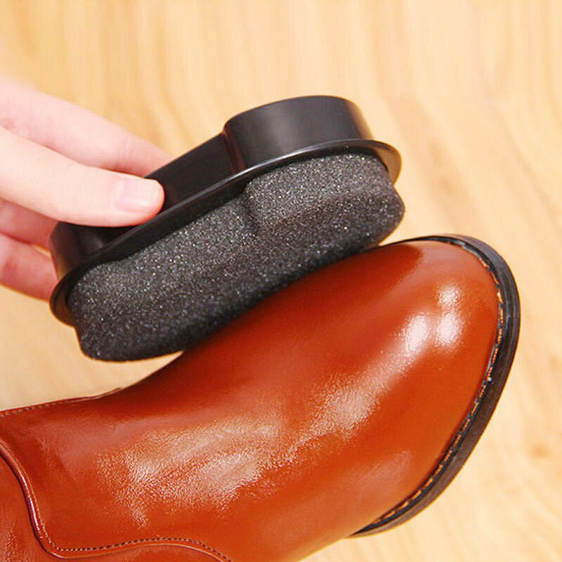擦鞋神器家用皮鞋專用多功能保養增亮雙面海綿擦鞋蠟無色通用鞋擦