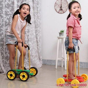 兒童平衡腳踏踩踏車四輪滑板行扭扭車幼兒園感統教學健身3歲玩具 JDCY潮流站