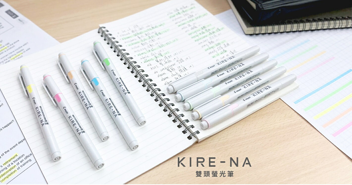 PILOT 百樂 KIRE-NA 綺麗雙頭螢光筆 SKIW-1