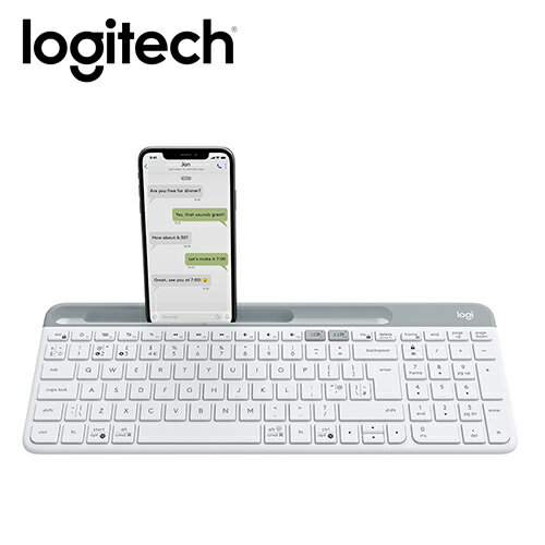 【Logitech 羅技】K580 超薄跨平台藍牙鍵盤 珍珠白【三井3C】
