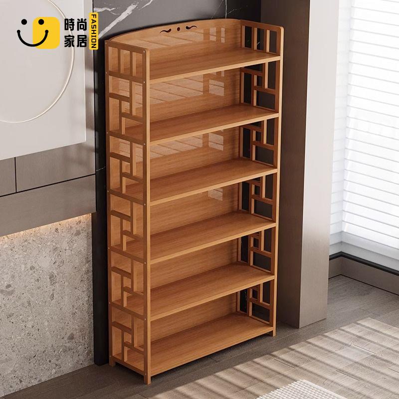 【時尚家居】工廠現貨 簡易書架 置物架 落地書櫃 實木家用 兒童學生閱讀架 竹多層儲物架收納 免運 可開發票
