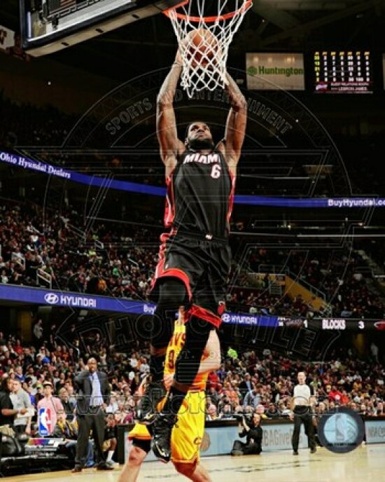 Posterazzi: LeBron James 2013-14 Action Photo Print (11 x 14) | Rakuten.com