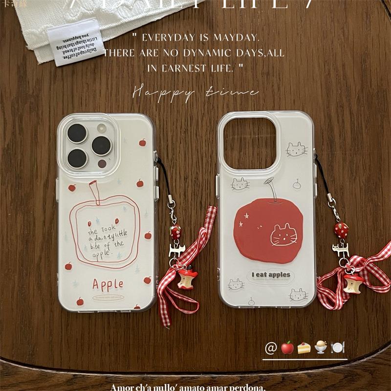 ins簡約線條蘋果貓咪適用iphone16Promax蘋果15手機殼13/14雙層女