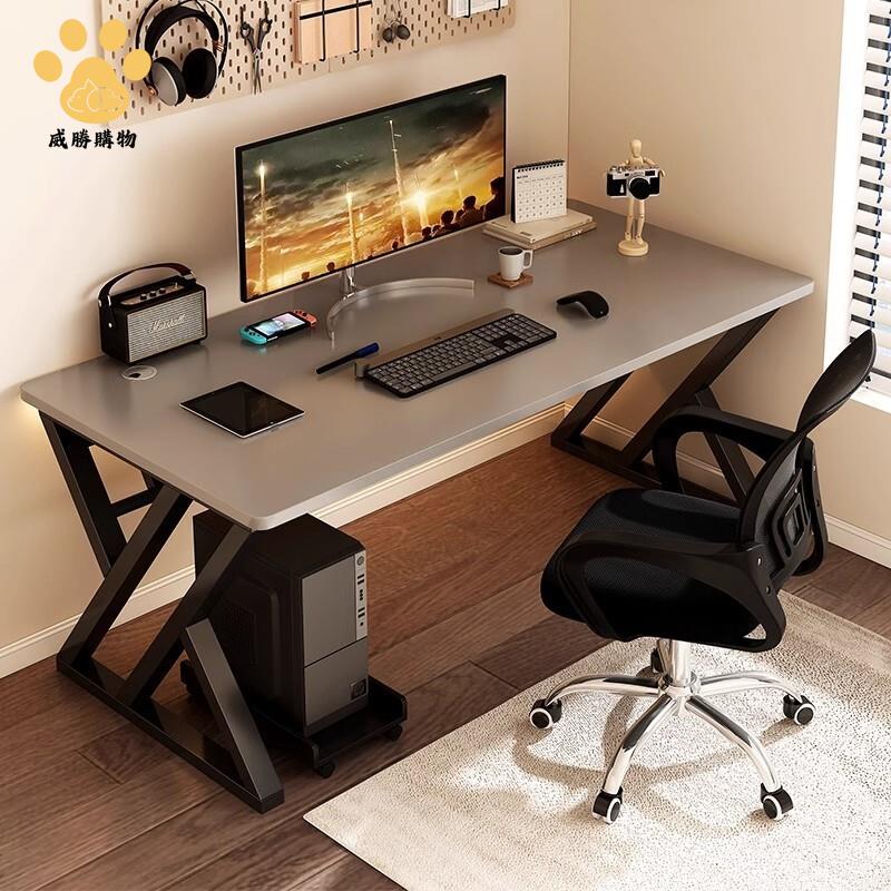 現貨 電腦桌 辦公桌 辦公桌電腦桌臺式家用電競桌椅臥室簡易桌子工作臺書桌學生學習桌 八折下殺wy29