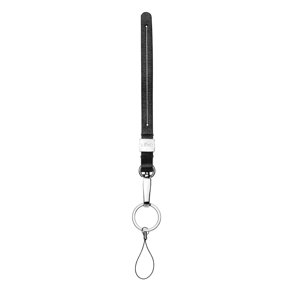 【LIEVO】 ACCESSORY - 小羊皮掛繩_石墨黑 (附禮盒包裝)