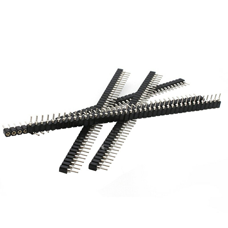 單/雙排圓孔排針排母1.27/1.778/2.0/2.54MM 母座1*40P圓形環保 3