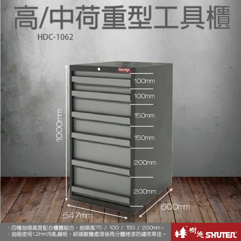 樹德 SHUTER 收納櫃 收納盒 收納箱 工具 零件 五金 HDC重型工具櫃 HDC-1062