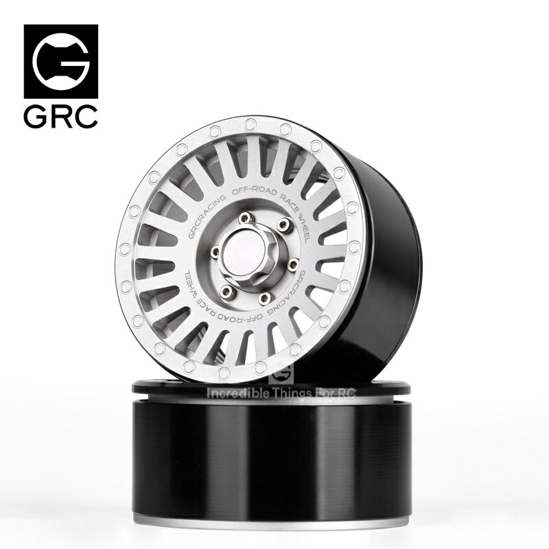 GRC 2.2寸金屬輪轂G53 仿真攀爬夾胎輪轂Scx10 RR10 VP VS4 TRX6